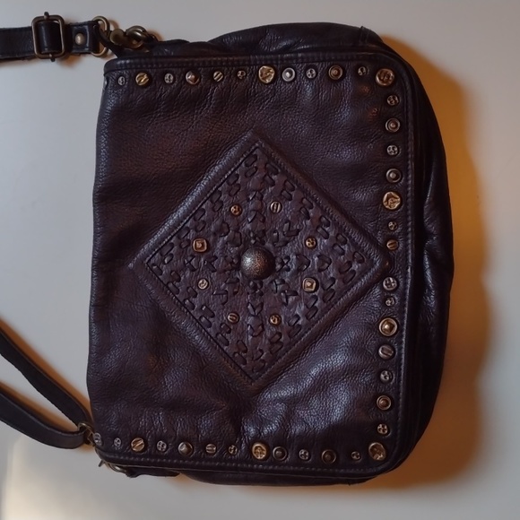NWT OLD TREND Lone Road Black Leather Bag RARE SOLD OUT htf - Picture 3 of 16